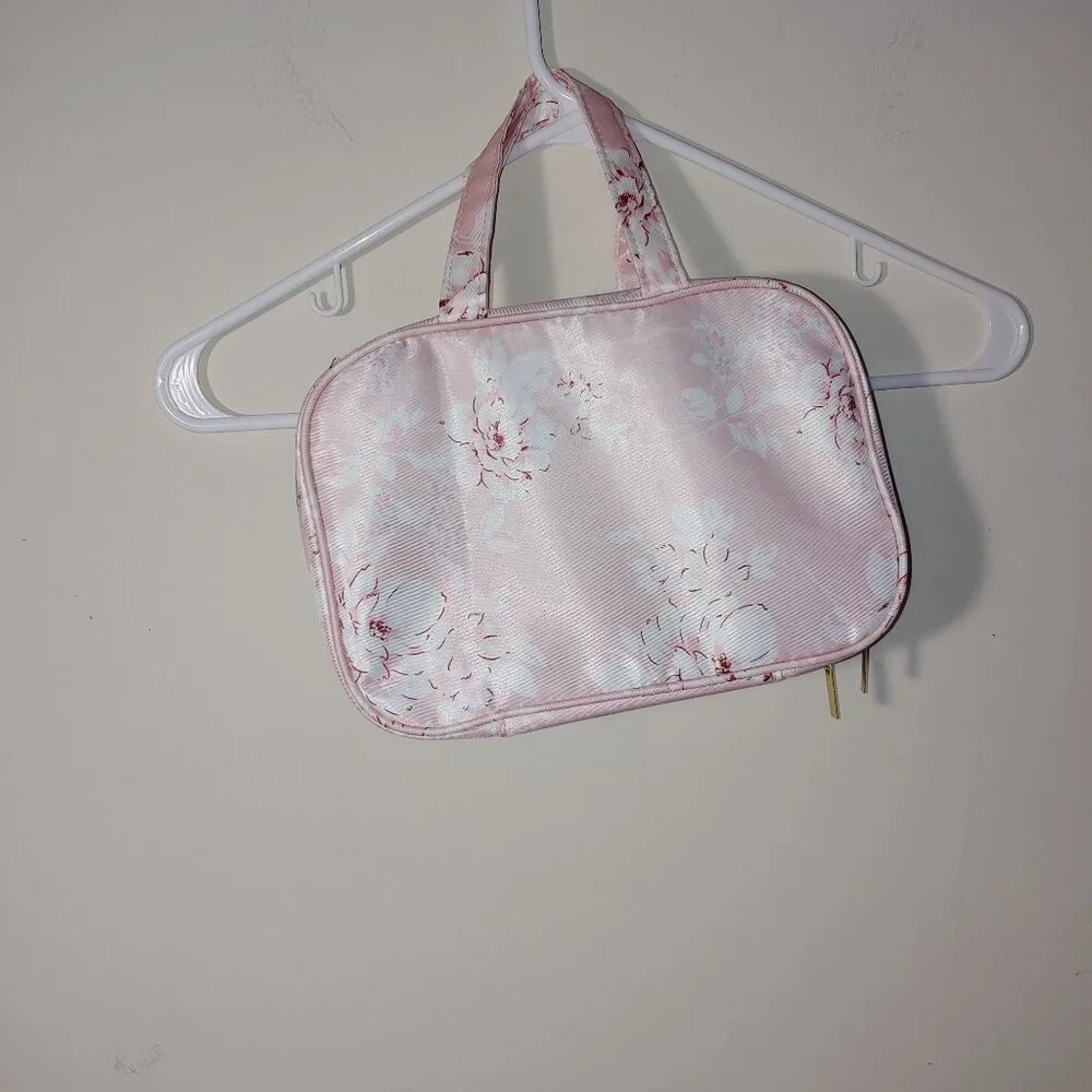 Yumi Kim Cosmetics Bag Case Floral Blush Pink